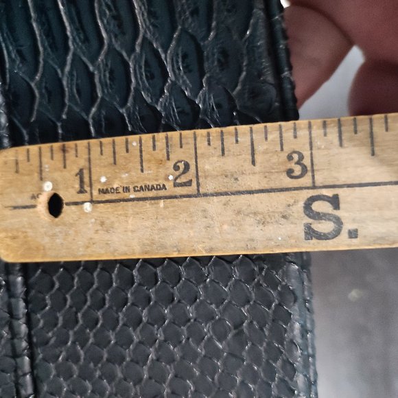 Cleo faux snake leather hand bag / purse - Picture 9 of 10